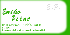 eniko pilat business card